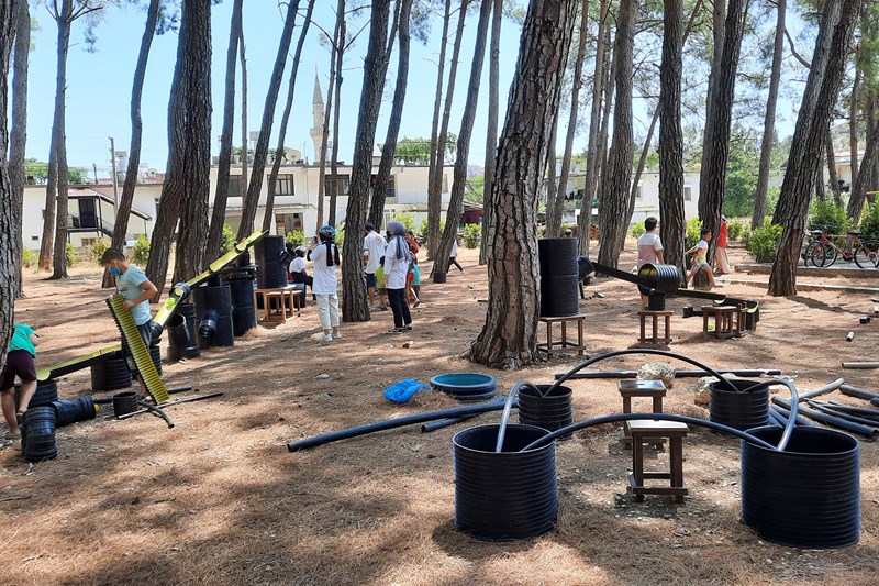 Oyun Dostu Park Projesi Yangından Etkilenen Çocuklarla